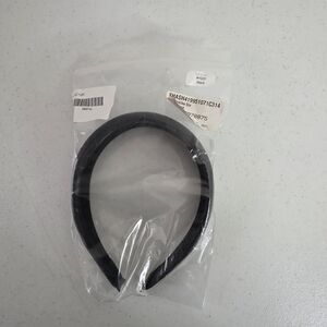 Shashi Lilith Black Headband and Storage Bag Cushioned Faux Leather